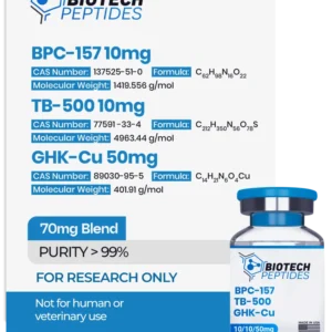 BPC-157 & TB-500 & GHK-Cu Blend (70mg)