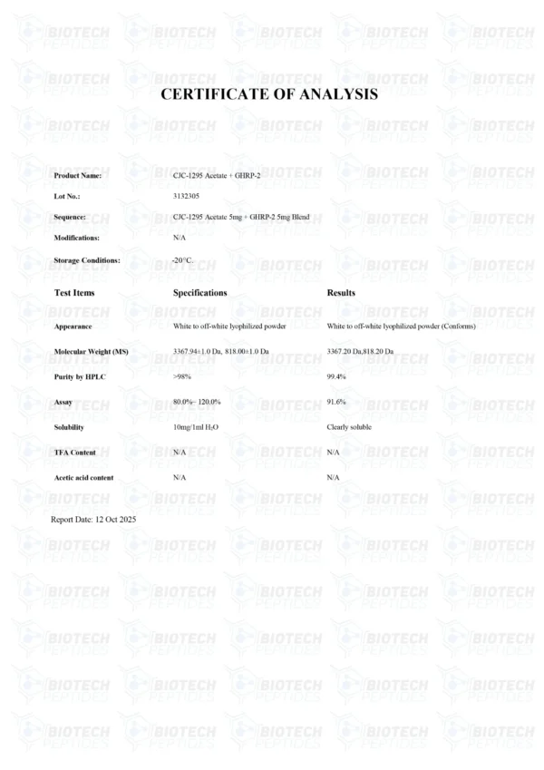 CJC-1295 & GHRP-2 Blend (10mg)