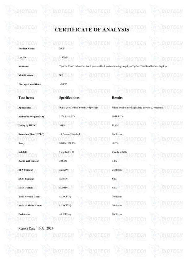 MGF (Mechano-Growth Factor) (5mg)
