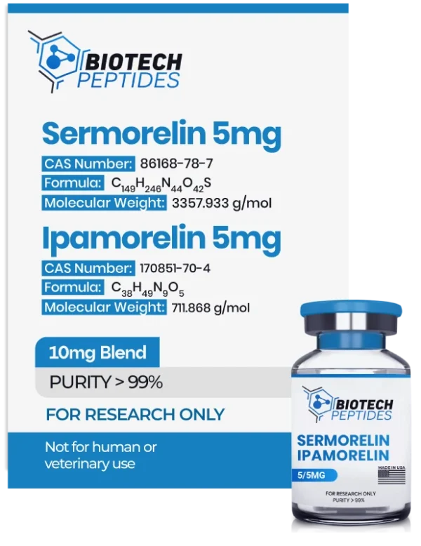 Sermorelin & Ipamorelin Blend (10mg)