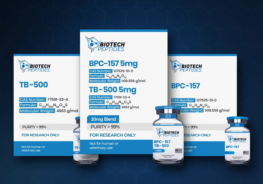 Biotech peptides for repair research: TB-500, BPC-157 TB-500 blend and BPC-157