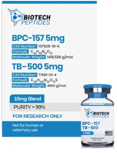 BPC-157 TB-500 Blend 10mg vial from Biotech Peptides