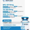 BPC-157 TB-500 GHK-Cu Blend 70mg vial from Biotech Peptides
