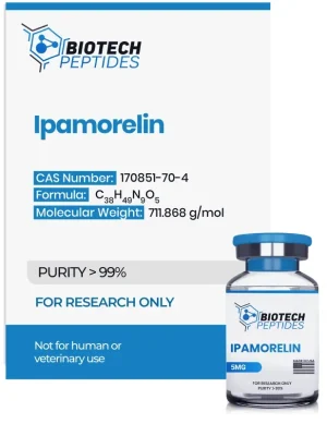 Ipamorelin 5mg vial from Biotech Peptides Ipamorelin 5mg vial from Biotech Peptides