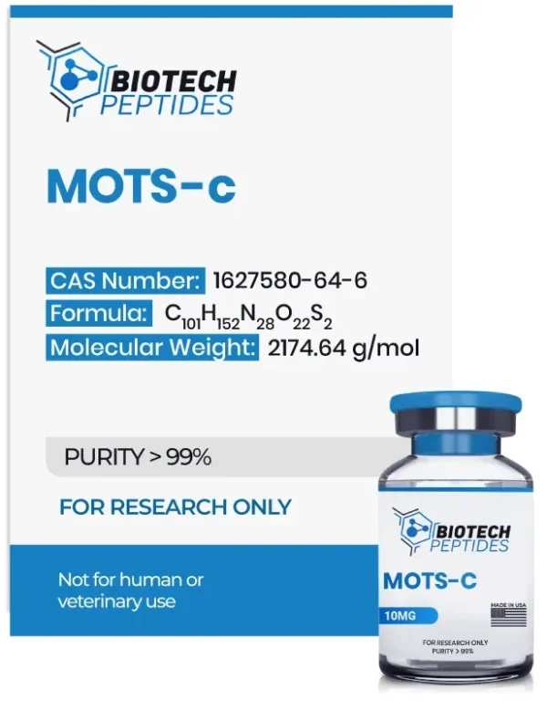 MOTS-c 10mg vial from Biotech Peptides
