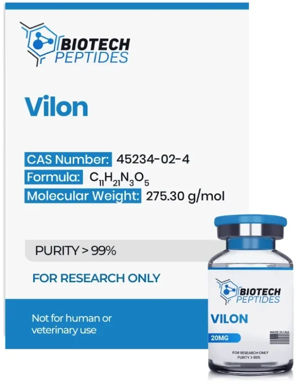 Vilon 20mg vial from Biotech Peptides
